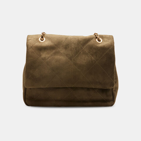 Bolso bandolera de cadena corrediza, Verde Bolso bandolera de cadena corrediza, Verde